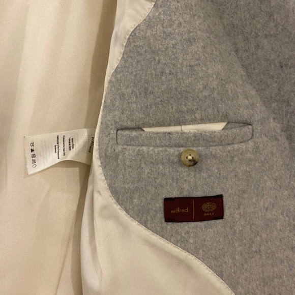 Wilfred Cocoon Coat, Heather Grey size XS - Picture 7 of 9